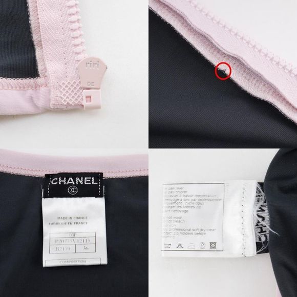 Chanel Pie Pink Zip Up Coco Mark P20775v12115 03P Nylon And